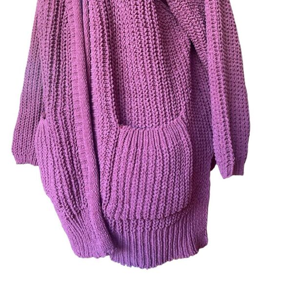 POL Knit Cardigan Open Front Sweater With Pockets Womens Size Small Blush Pink - Picture 7 of 12